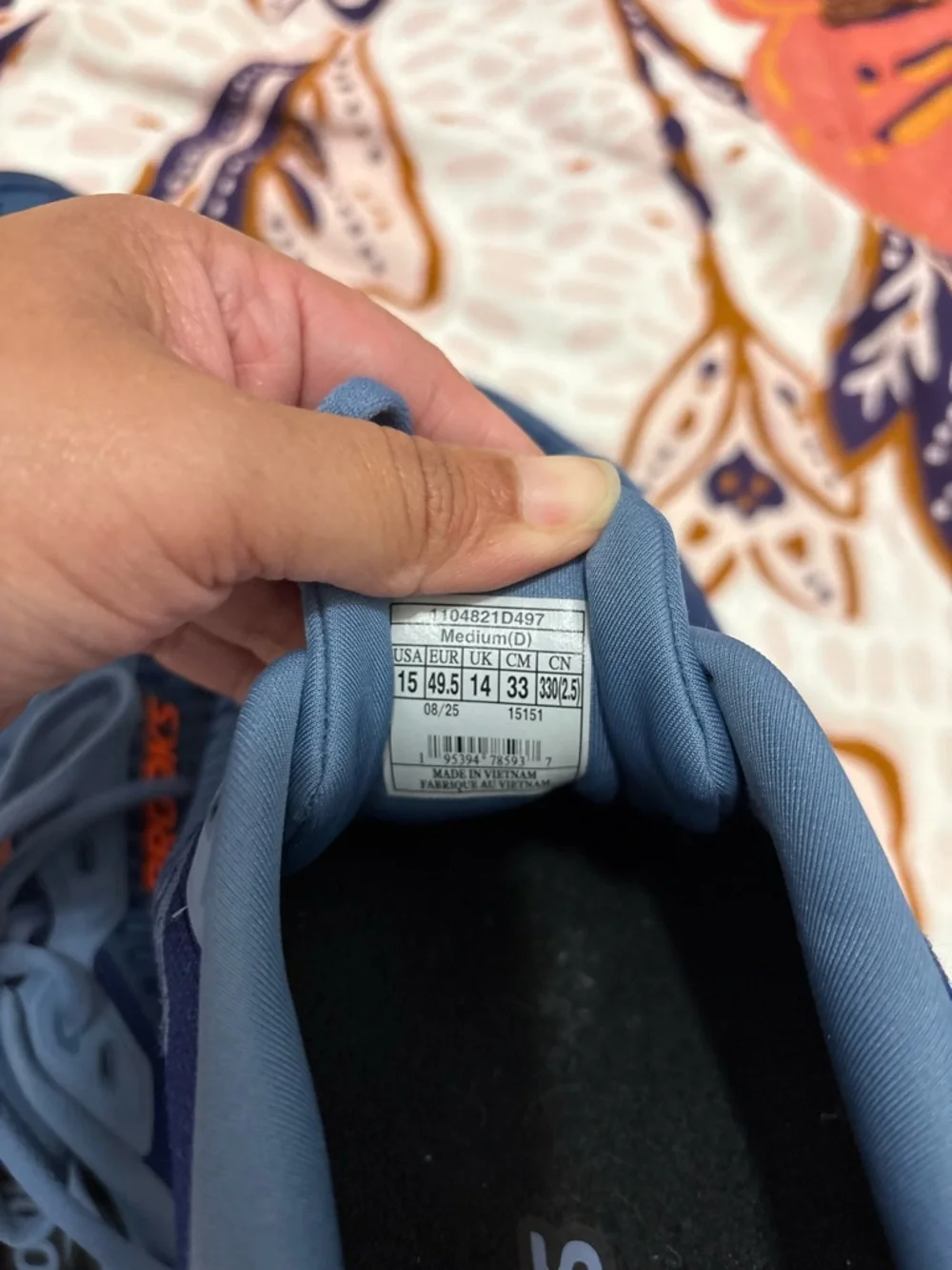 Brooks Revel Max Running Shoes Beacon Blue/Moonlight/Orange Size 15